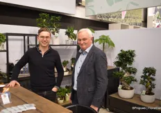 Father and son, Louis and Kees Bakker, as usual presenting a wide variety of tropical plants and bonsai.